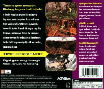 Time Commando (JP) box cover back